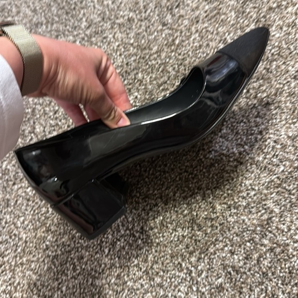 Zara Black Heeled Elegance size 38 or 7.5 US women’s - Picture 2 of 5